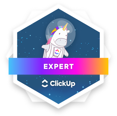 ClickUp Expert Certification Badge